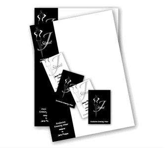 J street letterhead and business card designs